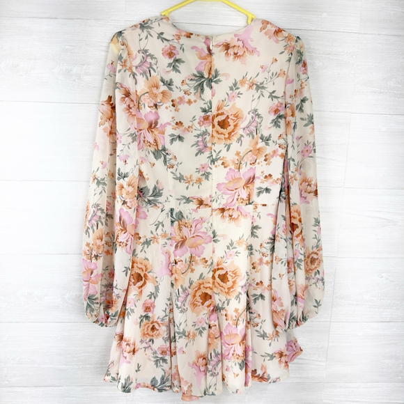 Hello Molly Need No Man Floral Flare Mini Dress M - Picture 5 of 7